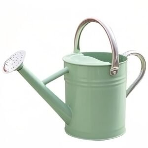 Yourjoy Metal Watering Can One Gallon Cream Green Indoor Outdoor
